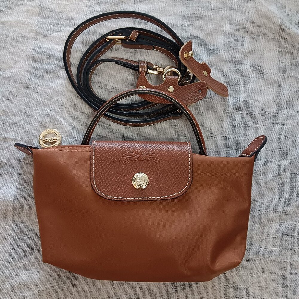 Longchamp Le Pliage RecycledCanvas Mini Tote Cognac